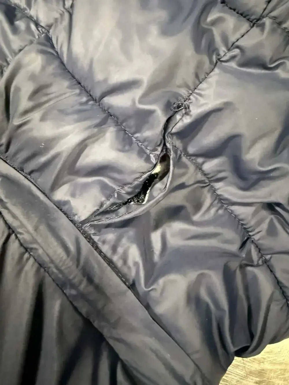 Leehanton Women's Hooded Puffer Jacket Blue Size S - Picture 7 of 7